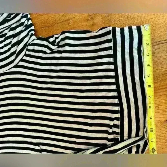 Andrea Jovine women’s pullover cowl neck cardigan baggy stripes size Medium - Picture 10 of 11